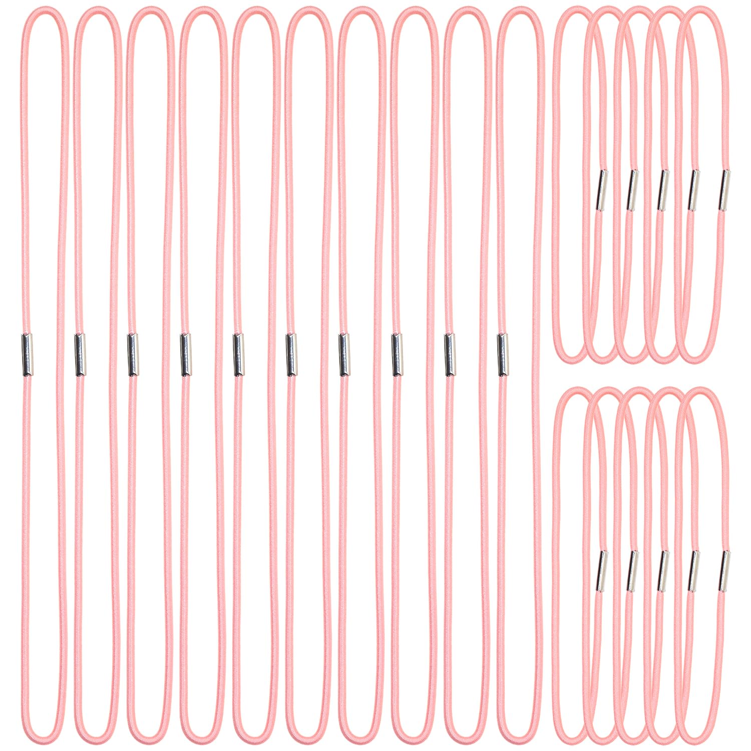 Mini Skater Travel Notebook Thick Elastic Bands Planner Refills Insert Connection Replacement Straps for Travel Journals Accessories, Two Sizes, 20Pcs (A5 & Passport Size) (Pink) — image 1