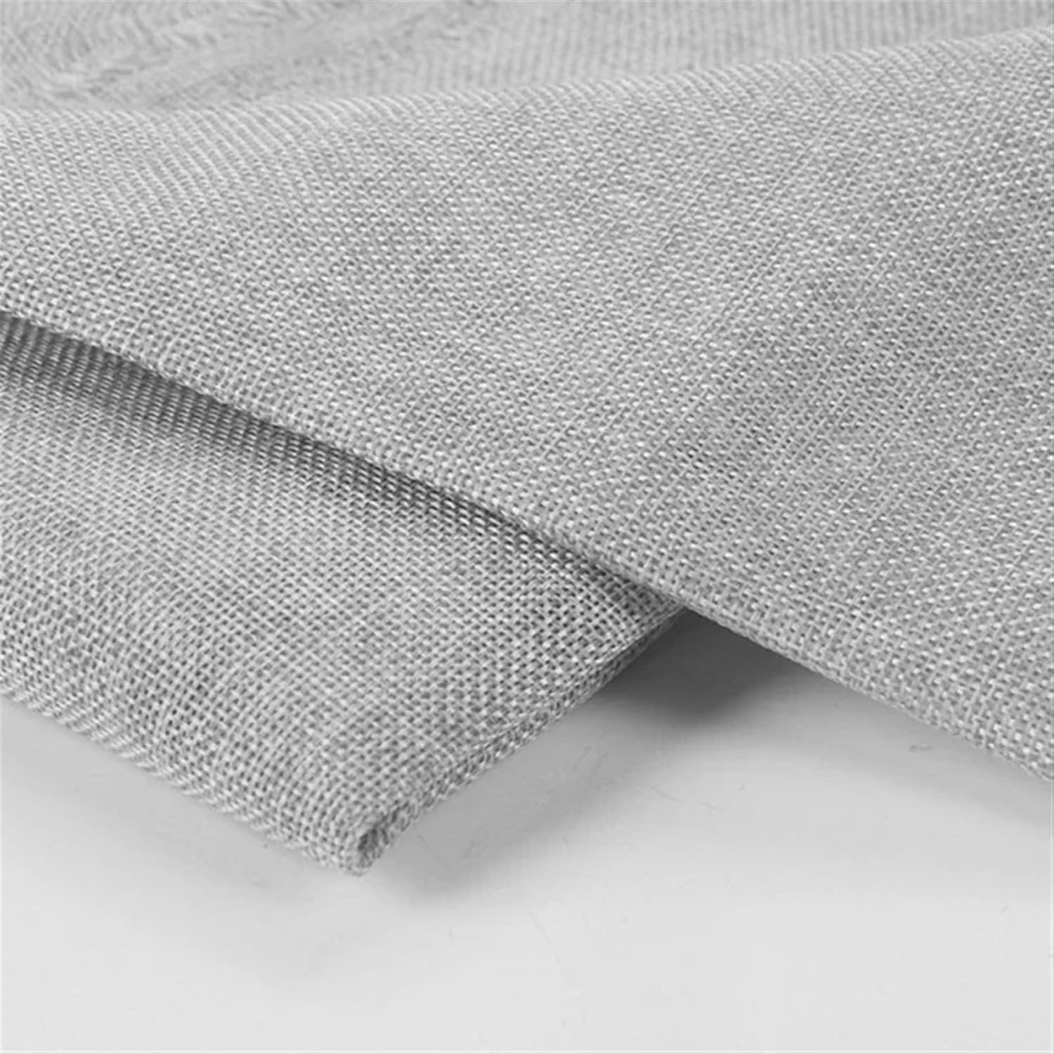 Retro Speaker Dust Cloth Grille Filter Fabric Mesh Linen Cloth Through Sound Speaker Hemp Cloth Guitar Speaker Mask Background(Double Light Grey)
