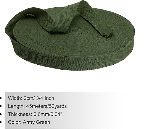 Vista 436 de PATIKIL Cinta de sarga de algodón de 3/4 pulgadas, 10 yardas, cinta de encuadernación al bies, cinta de espiga para costura, envoltura de regalos