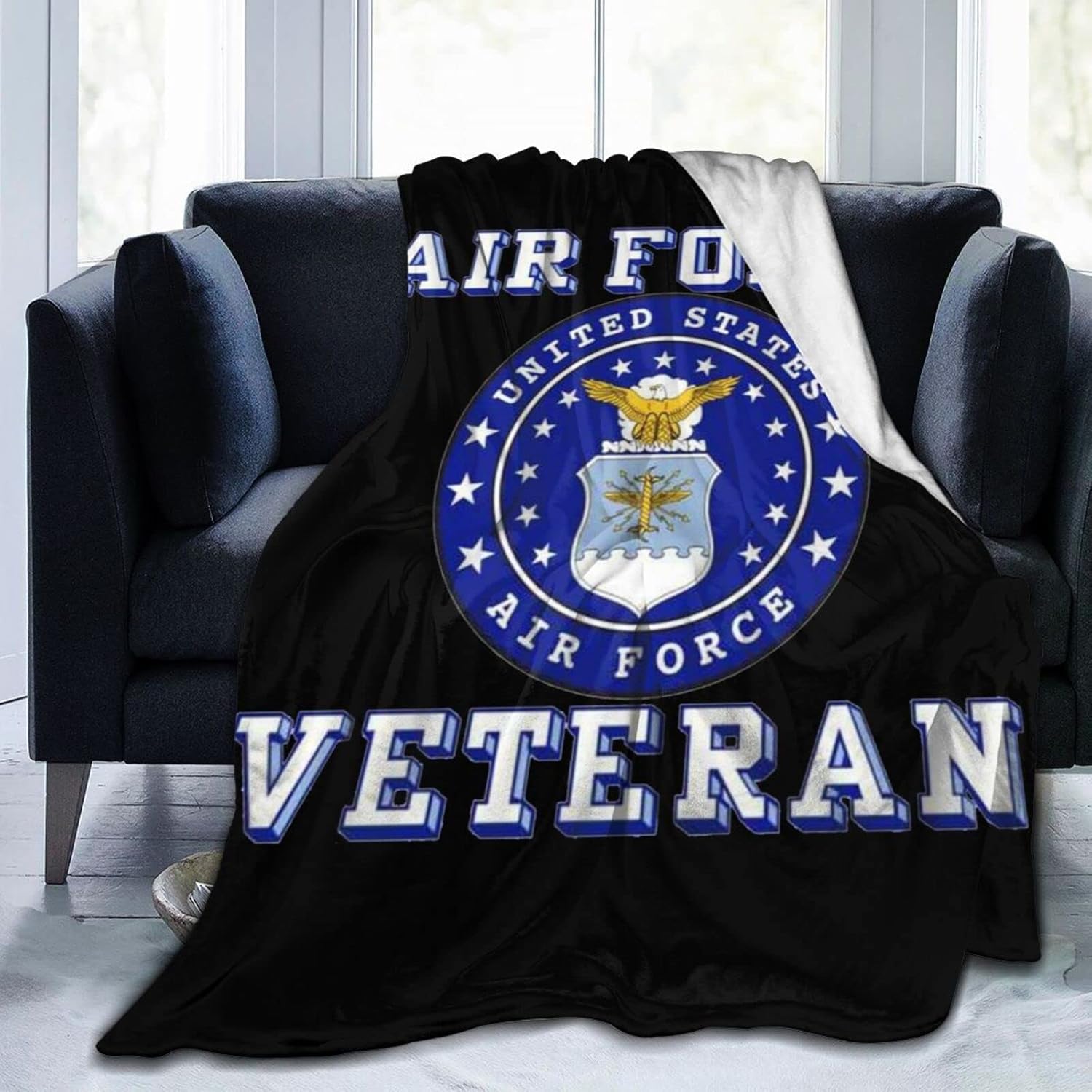 United States Air Force Blanket Throw Soft Lightweight Flannel Fleece Blankets for
