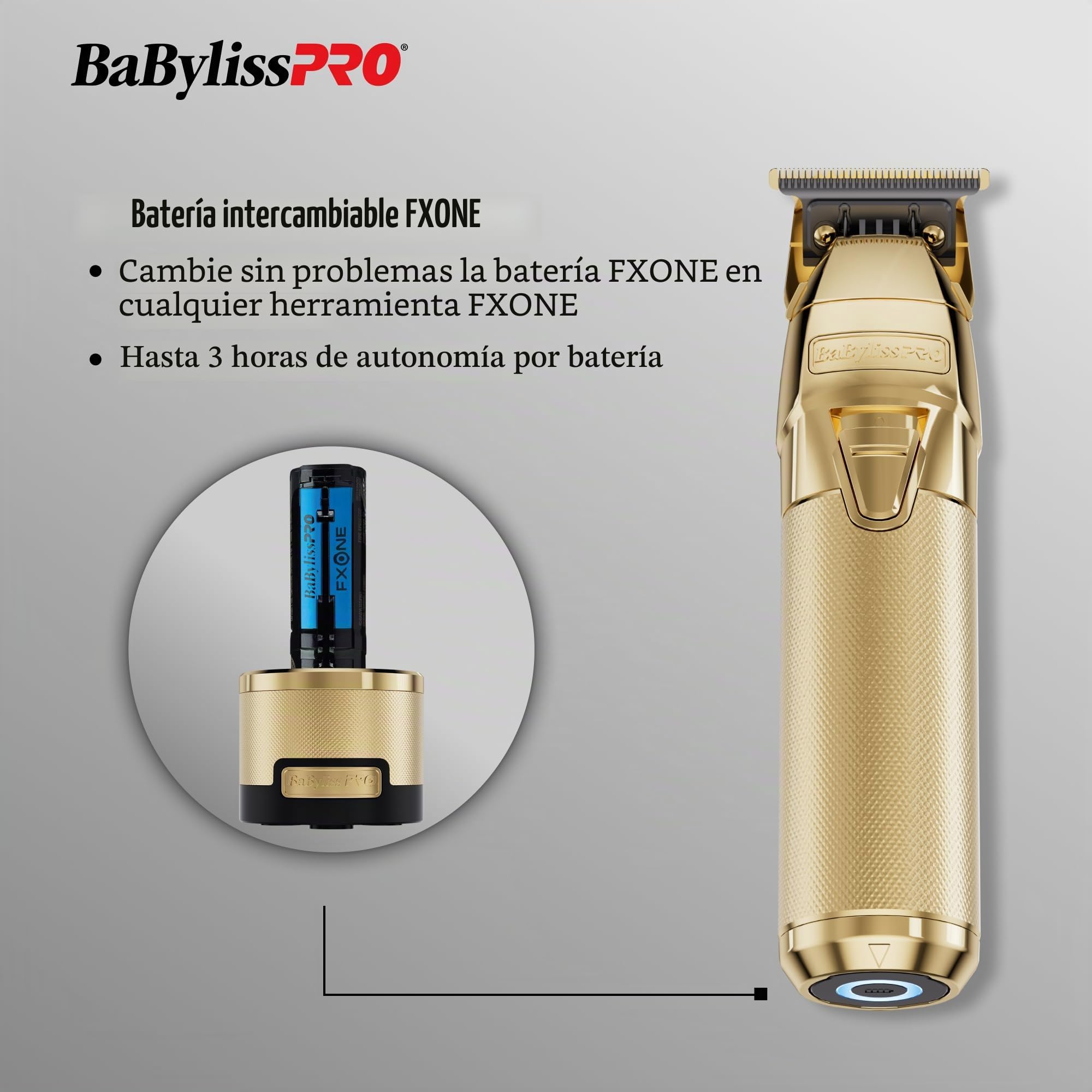 BaBylissPRO FXONE GOLDFX - Recortadora de metal