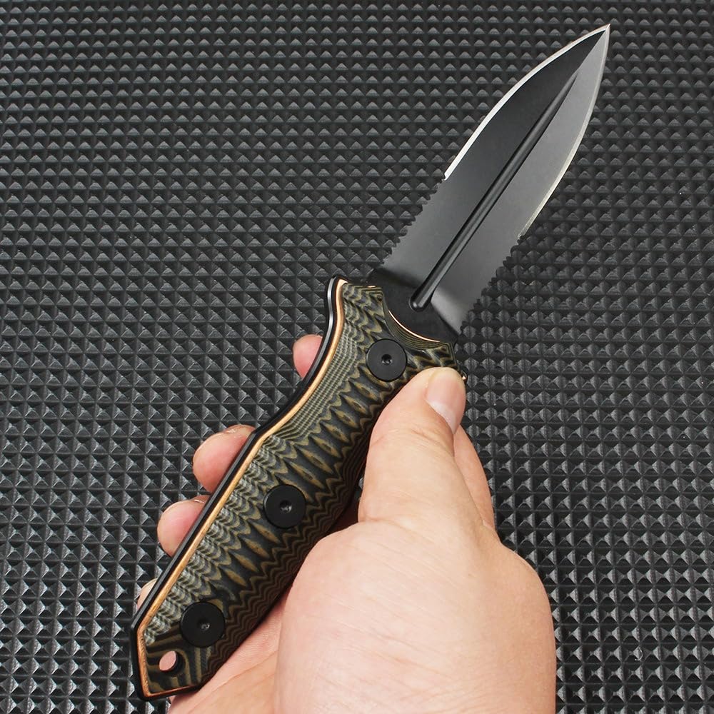 Generisch Feststehende Klinge D2-Stahl G10-Griff Full-Tang 21,2 cm