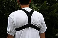 Vista 5 de Utiliza el teléfono móvil como cámara de acción, correa de arnés de montaje a prueba de salpicaduras y segura para el pecho del cuerpo