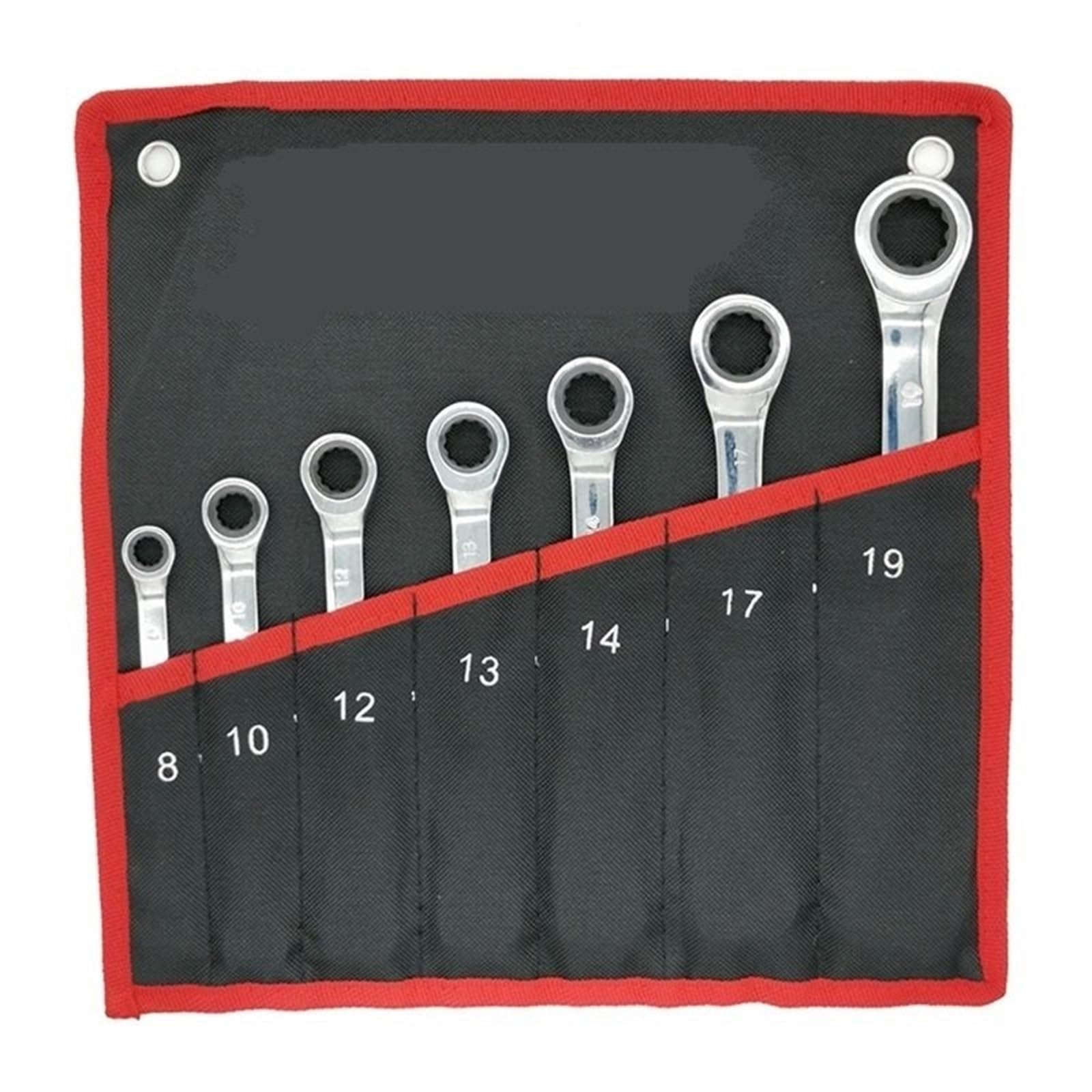 OLAQWENB Torque Wrenches Ratcheting Combination Wrench Set Ratchet Spanner for Motorcycle Car Repair Mechanical Tool Precision Torque Wrench(7PCS)