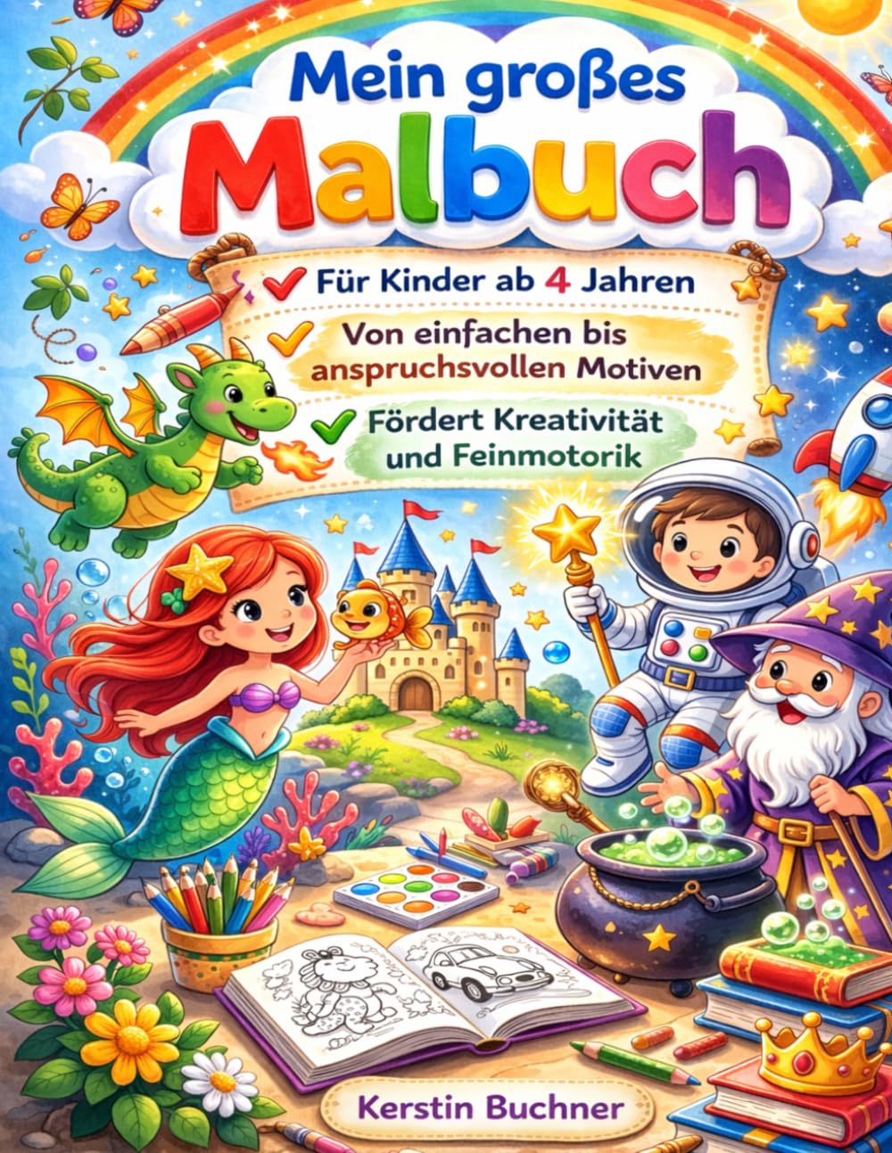 Mein großes Malbuch: Für kleine Künstler