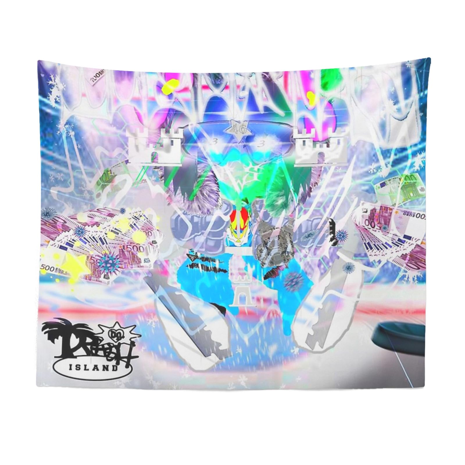 Aertemisi 60'' x 50'' Icedancer Bladee Tapestry & Wall Hanging for Home Bedroom Living Room College Dorm Decor 150cm x 130cm