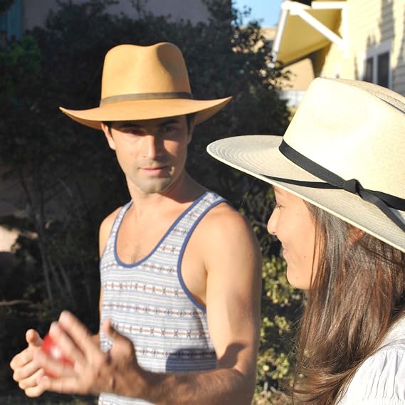 Jaxon Hats MJ Panama Straw Outback Hat