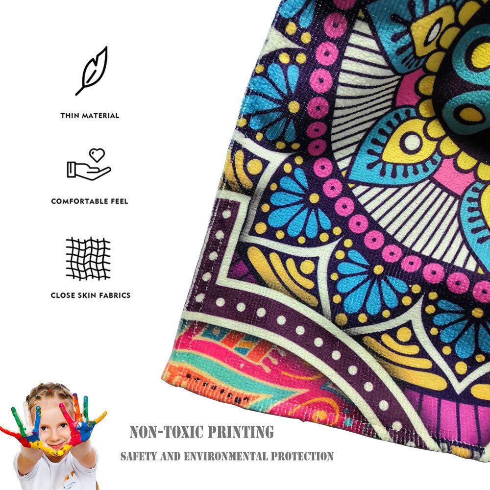 FANSU Surf Poncho de Bain Poncho de Plage, Unisexe Microfibre sans Manches Peignoir de Piscine Serviette pour Adulte Femmes et Hommes Serviette à Changement (75x110cm,Fleurs de Cerisier)