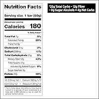 Vista 9 de Barras de proteínas Quest Nutrition Pastel de Cumpleaños, 20g de proteína, 1g de azúcar, 4g de carbohidratos netos, sin gluten, aptas para ceto, 12