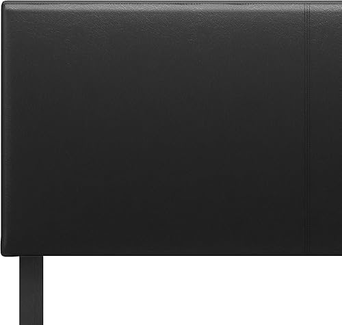 Miniatura 17 de Furinno Pessac - Marco de cama tapizado, piel sintética blanca, tamaño individual XL Blanco,Negro -,Glacier,Negro (plain