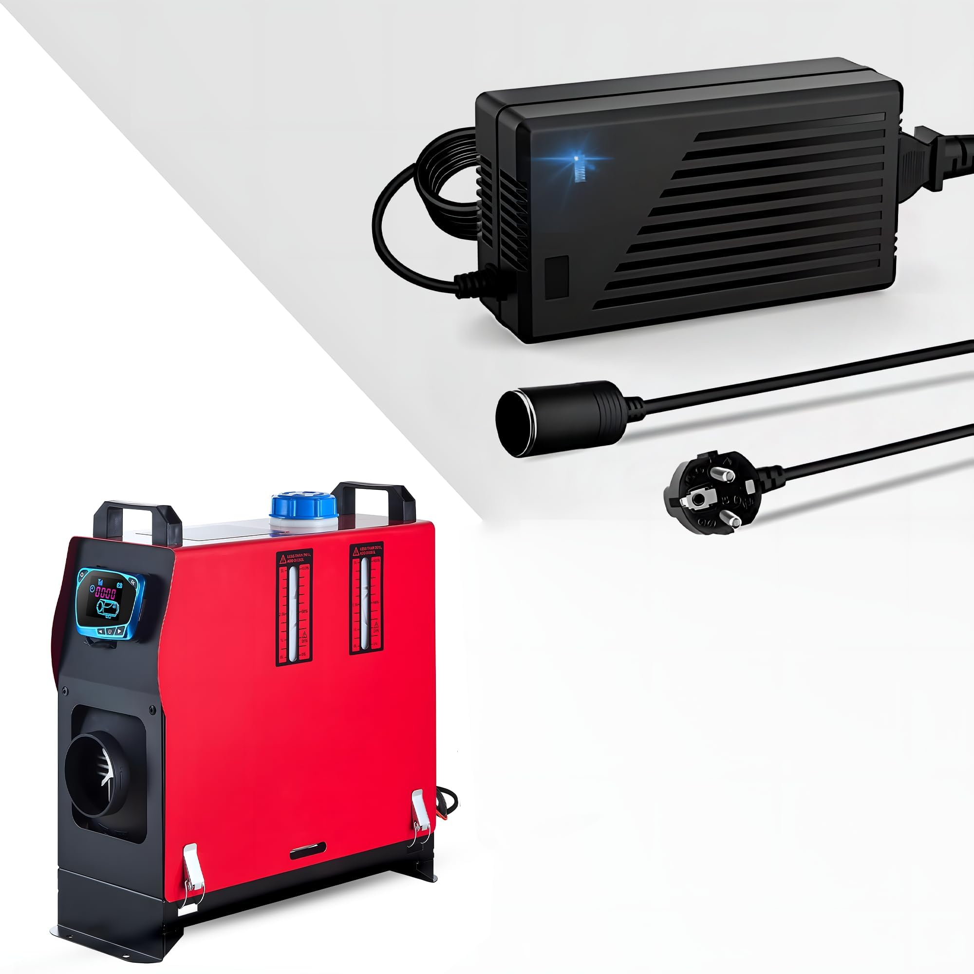 RGBER® | Spannungswandler | 230V auf 12V| 180W 240W| Ventilatorsystem| Zigarettenanzünder für Standheizung, Dieselheizung,Auto Kühlbox, Kompressor.