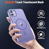 Vista 133 de SUPFINE - Funda magnética para iPhone 13 Pro Max (compatible con MagSafe), (protección contra caídas de grado militar de 10 pies), delgada, Negro