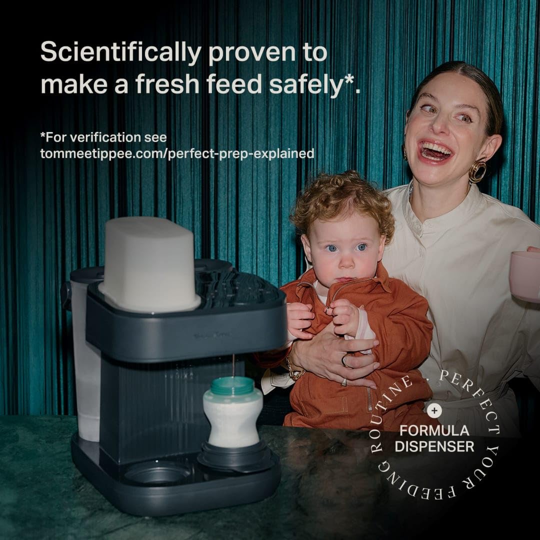 Tommee Tippee Perfect Prep Pro Machine, erogatore di polvere di formula e macchina per biberon, con filtro per l'acqua antibatterico e supporto app personalizzato
