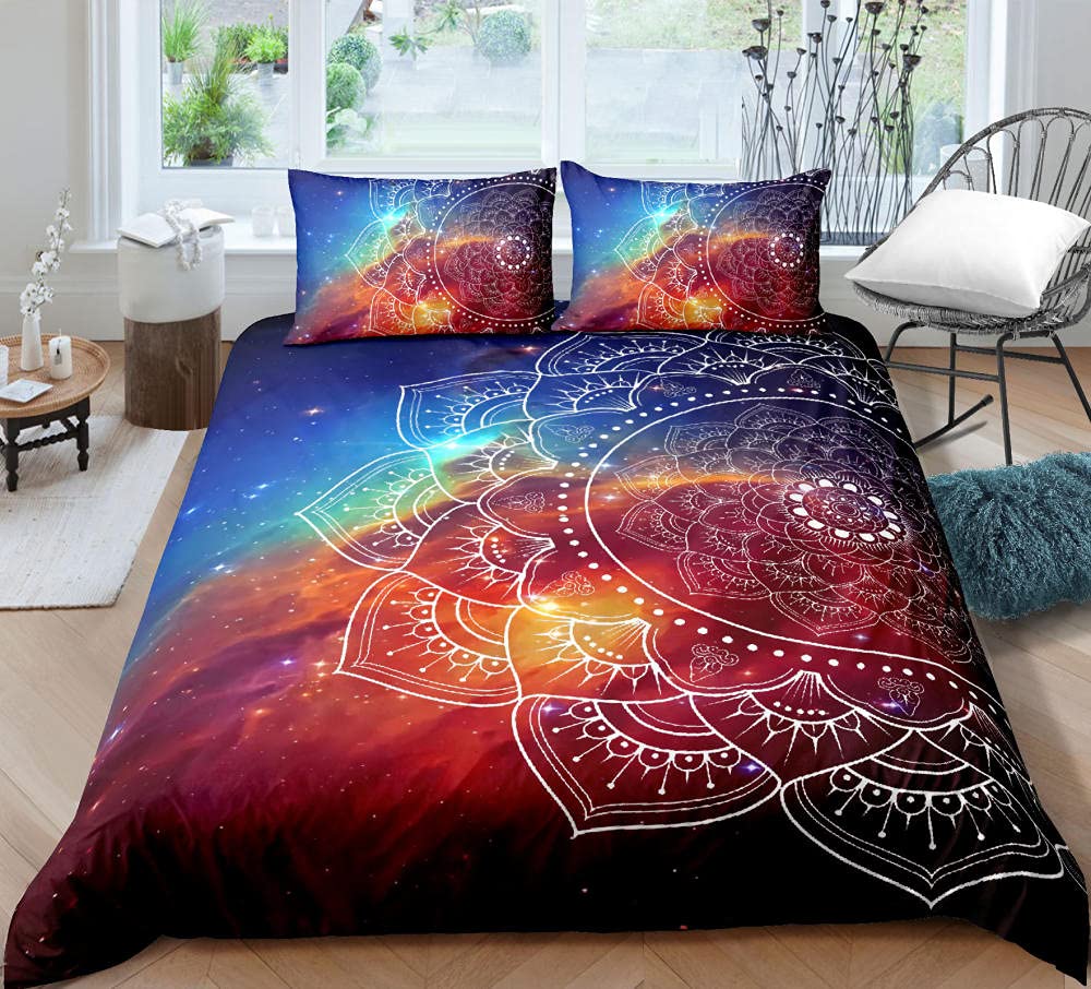 AOLIGL Housse De Couette 240x260 Coquelicots Rouges Parure De Lit 2 Personnes Microfibre,Doux Et Confortable Housse De Couette Imprimée Avec Fermeture Éclair Et 2 Taies D'oreiller 65x65 Cm