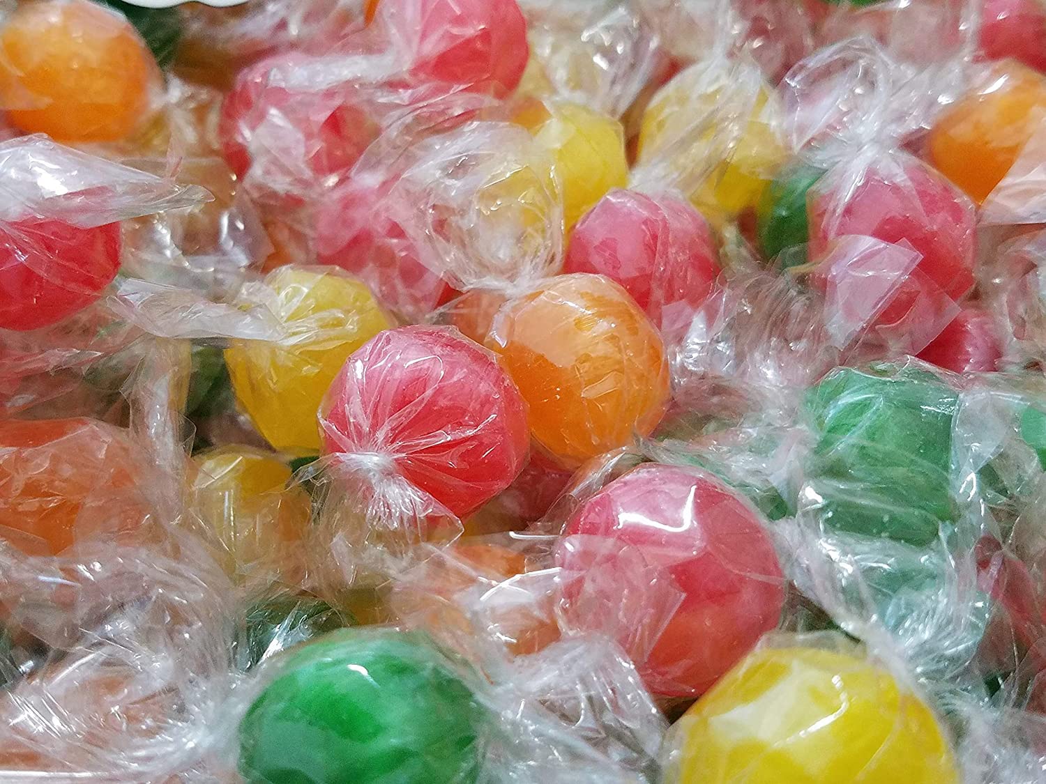 Bayside candy Sour Balls Bulk Hard Candy Wrapped Tangy Fruit Sour Balls