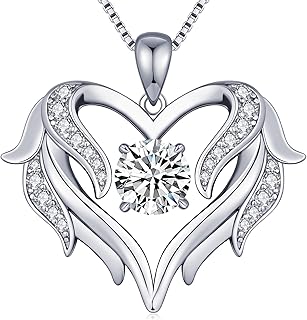 1-3 Carat Moissanite Heart Necklace for Women, 925 Sterling Silver Moissanite Pendant Necklace, Anniversary Present for Her, Birthday Gift for Wife, Diamond Jewelry Present for Girlfriend, Mom, Daughter