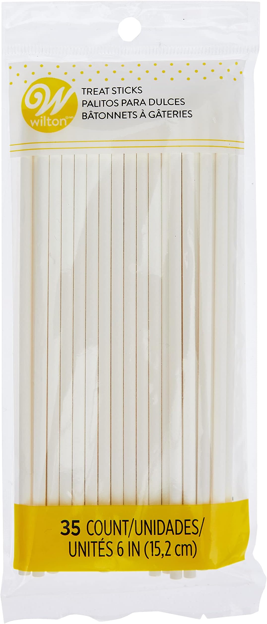 Wilton Lollipop sticks 6In. 35Pcs, White