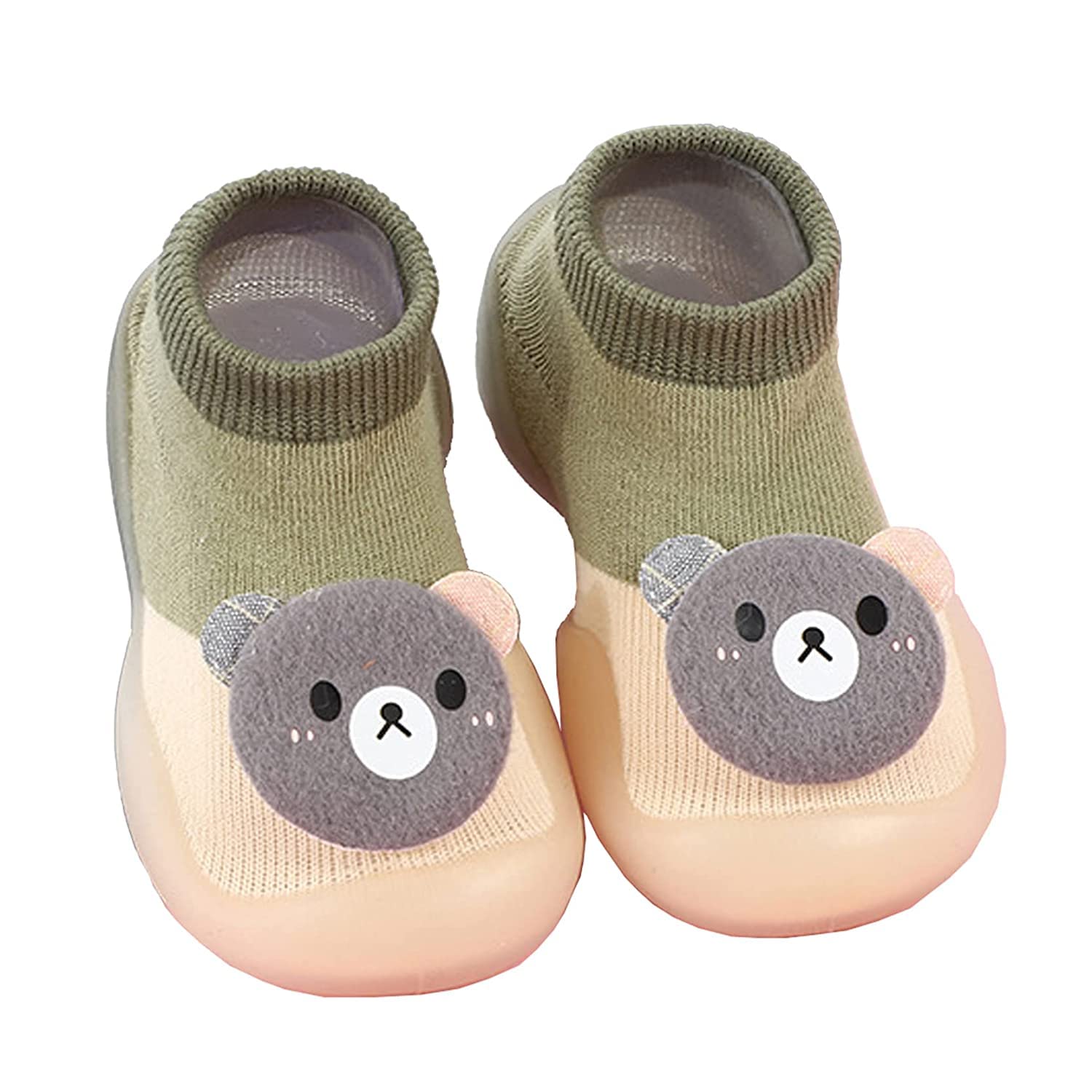 Antiskid Shoe Socks for Baby Boys with Antislip Silicone Rubber Sole | All Season Wear Socks Cum Shoes Socks Cum Booties for Babies Boy and Girls (1Pair_Multicolor)-image-6