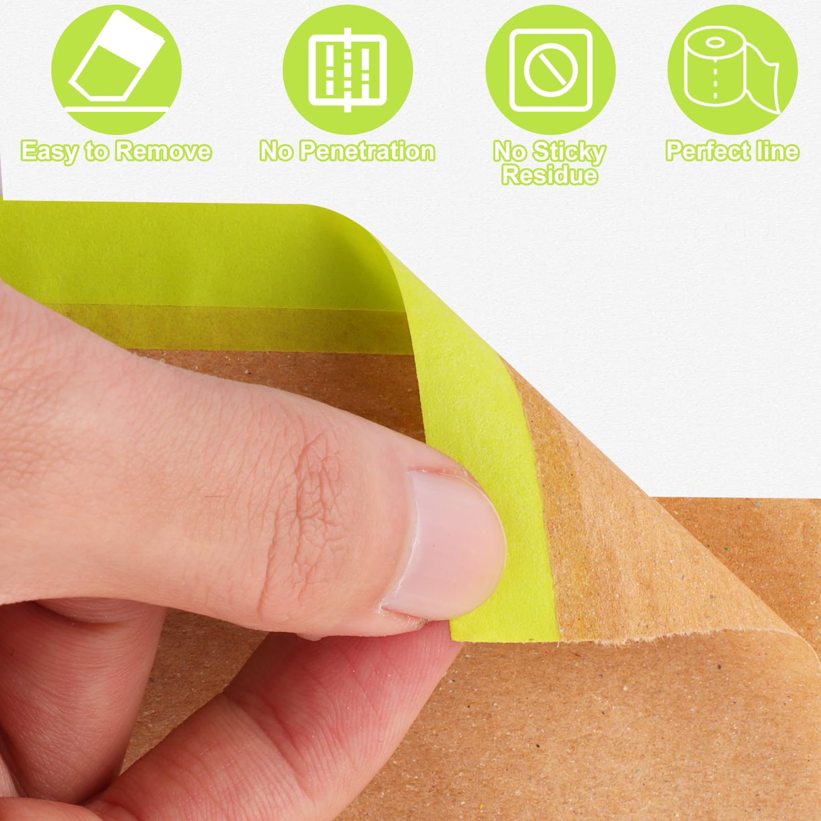 YOUNTHYE 7 rollos de papel de enmascarar para pulverizar, 24 pulgadas x 36 pies, papel de enmascarar presellado, cinta y papel de enmascarar para proteger alfombras de muebles de coche