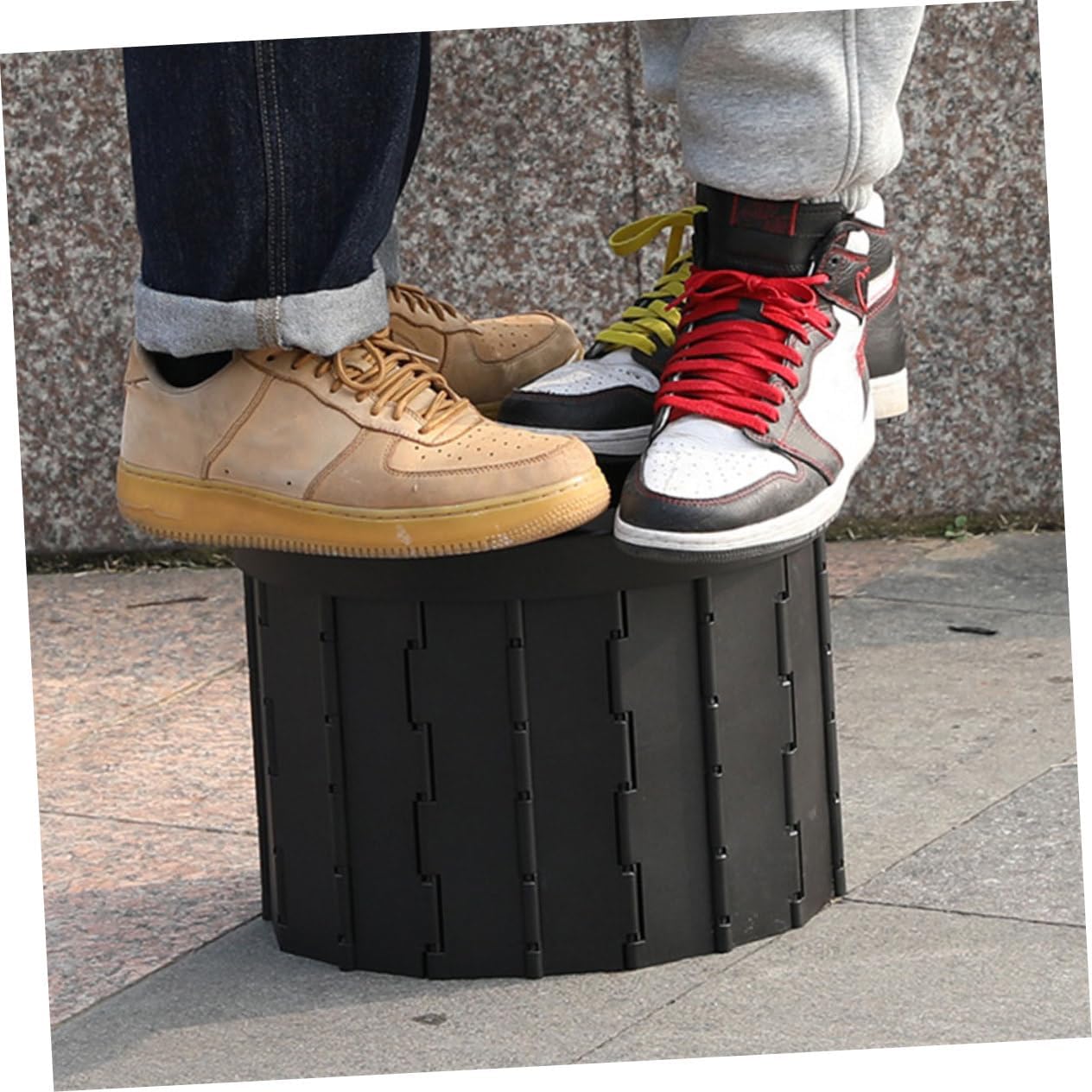 Portable Folding Toilet for Travel Compact Emergency Toilet for Camping Car and Outdoor Use Easy to Clean Included Garbage Bags and Practical