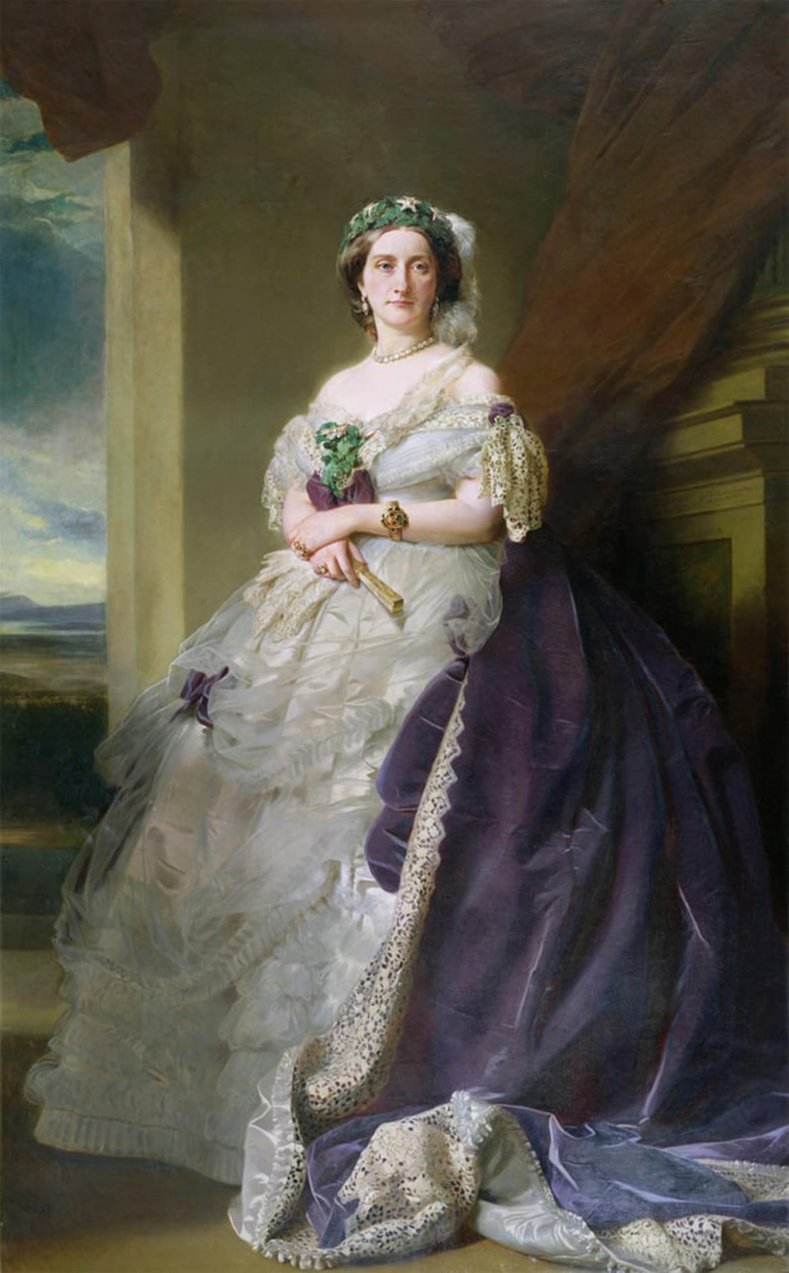 POSTERIIk Vintage Art Print Images Pictures Print Portrait of Lady Middleton by Xaver Winterhalter Modern Colour Posters for Office Home Decor 60x90cm