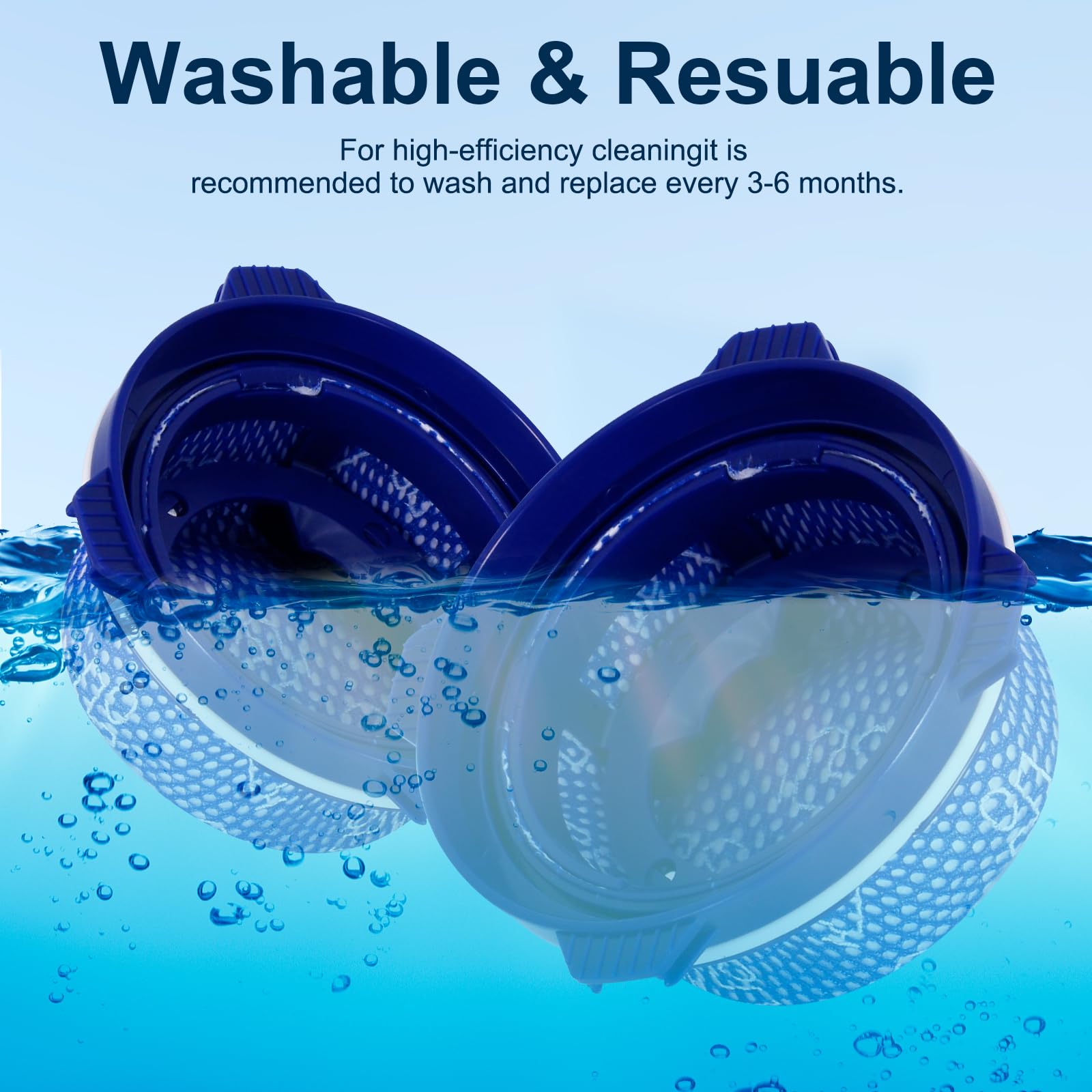 Filtre HEPA Compatible Jet75 / Jet90 / Jet70 / Jet60 VS9000RL - Lavable Réutilisable Efficace