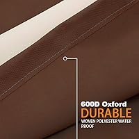 Vista 4 de Vailge - fundas para sillas de patio, funda para asiento profundo, resistente e impermeable, para exteriores, césped, patio