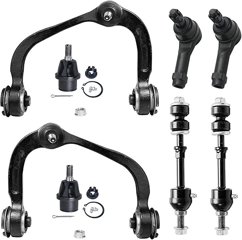 Miniatura 129 de Detroit Axle - Kit de brazos de control de extremo delantero RWD para Dodge Ram 03-06 2500 3500, 2 brazos de control superior con rótula 2 varillas