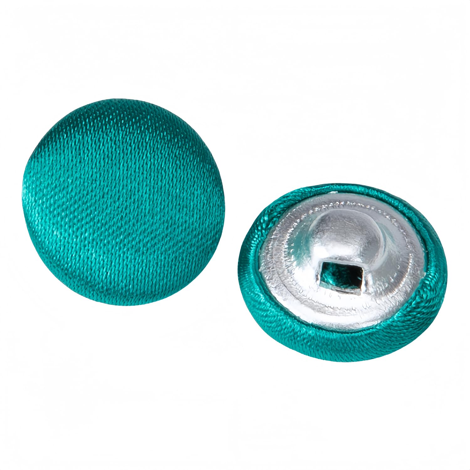 10 Pcs Satin Covered Metal Shank Buttons Cloth Buttons for Wedding Dress Tuxedo Suits