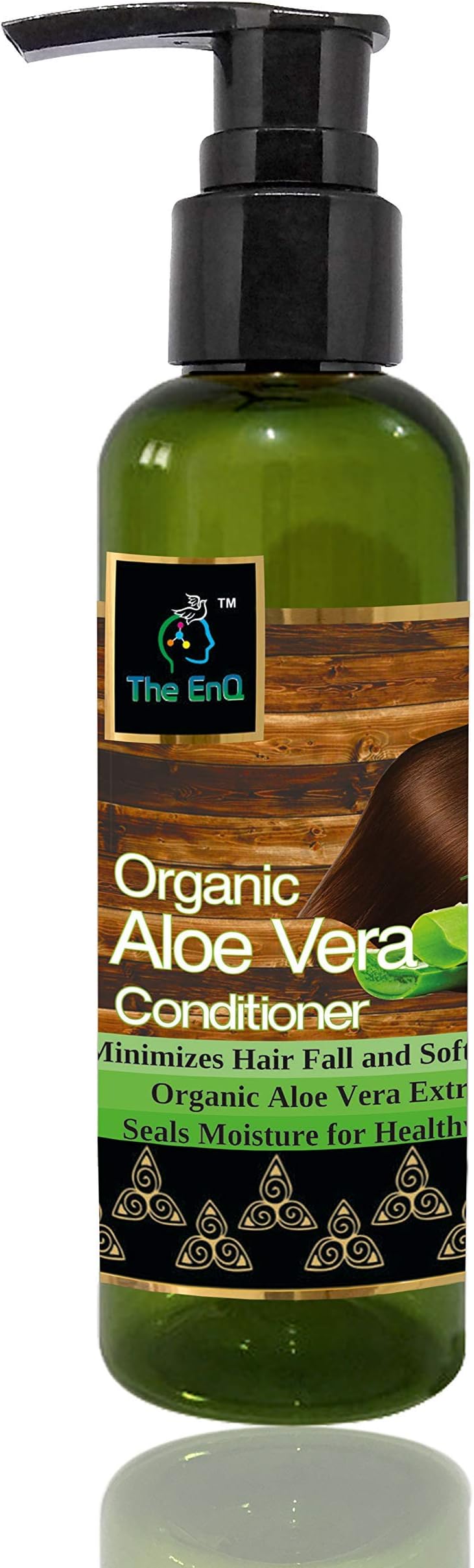 The EnQOrganic Aloe Vera Conditioner with Pure Aloe Vera Extracts For Smooth Shiny Silky And Healthy Hair No Parabens No Sulfates No Dies No Silicon Ayurvedic Formulation 200 ml