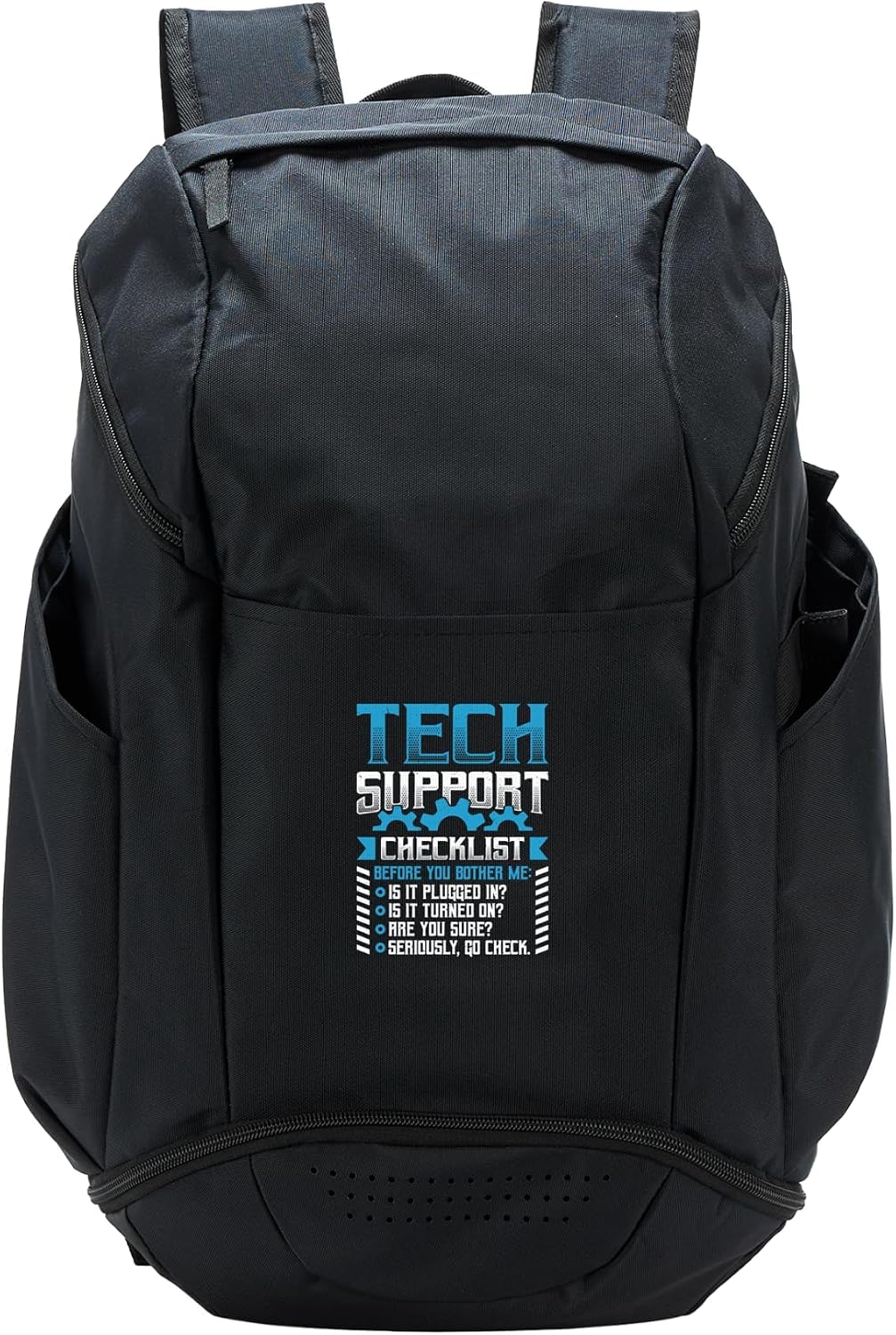 Funny Tech Support Checklist Helpdesk Sport Backpack