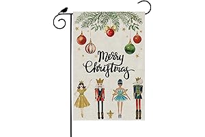 Vibrant Nutcracker Christmas Decorative Garden Flag
