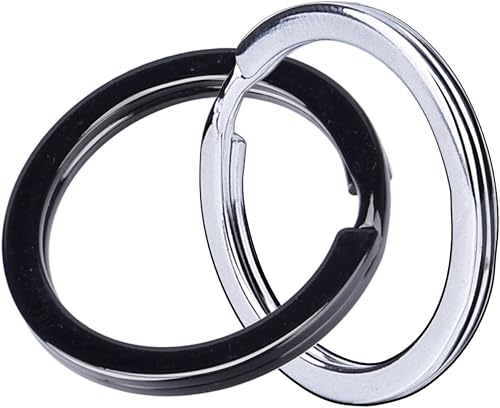 Miniatura 5 de Llavero plano de 1 pulgada, llavero dividido de metal, llavero para organizar llaves del hogar, manualidades, cordones, 36 piezas