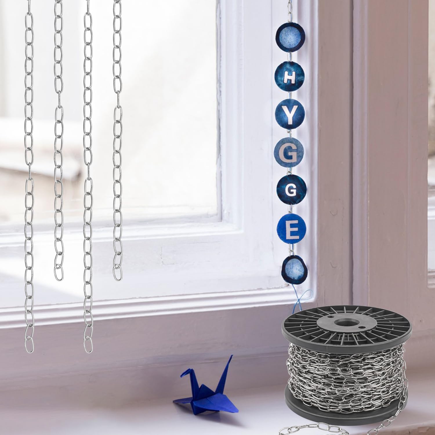 Stainless Steel Hanging Chain - 100ft Roll -6
