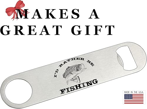 Miniatura 4 de Rogue River Tactical Divertido abrebotellas de pesca, regalo resistente para hombres, papá, padre, marido, preferiría pescar