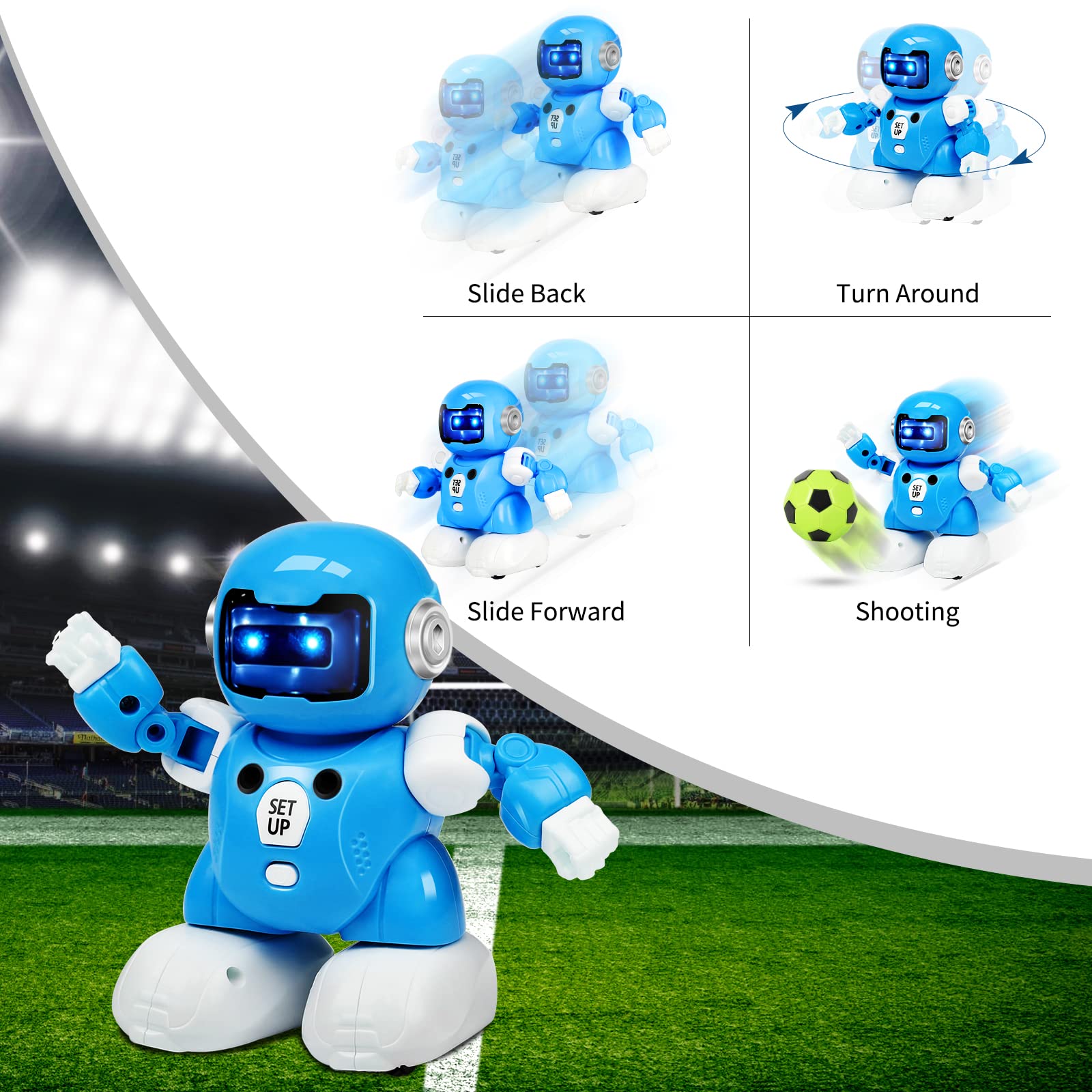 Source Smart Soccer Robot RC 2pc Battled Robot With 2goals, 40 OFF
