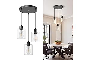 SILAMPDI 3-Light Pendant Light Fixtures