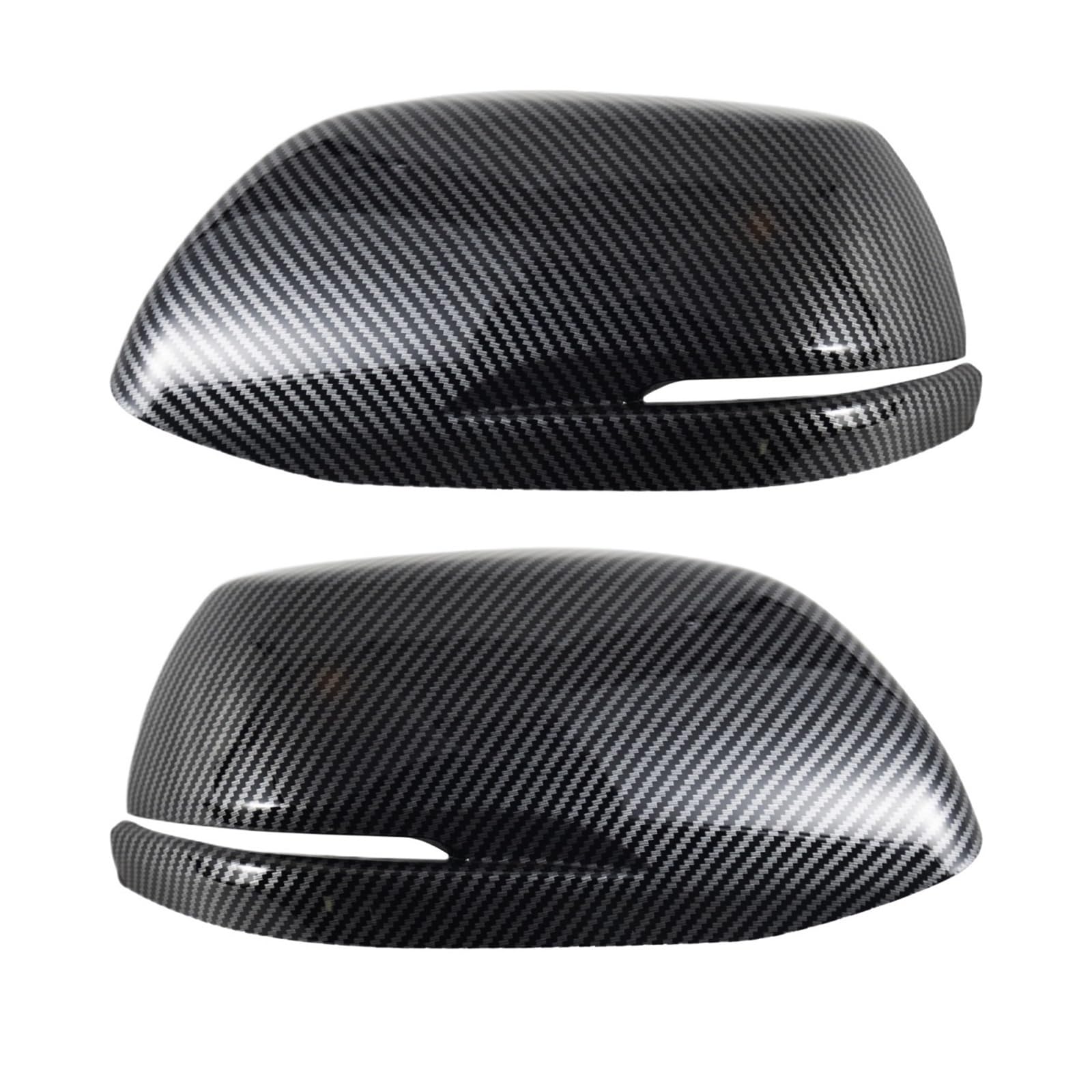 Car Carbon Fiber Plastic Rearview Mirror Cover Cap Housing Fit Compatible For Honda CRV CR-V 2012-2016 Protective Cover For Exterior Mirror(A Pair)