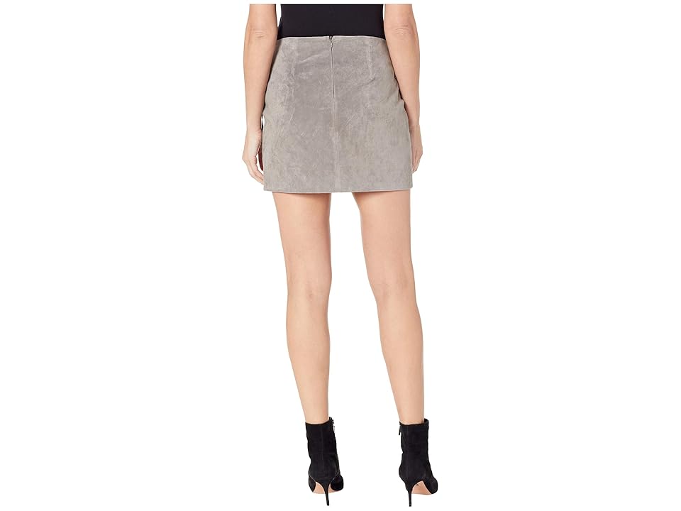 

Blank NYC Suede Mini Skirt (Soft Fog) Women's Skirt, Gray