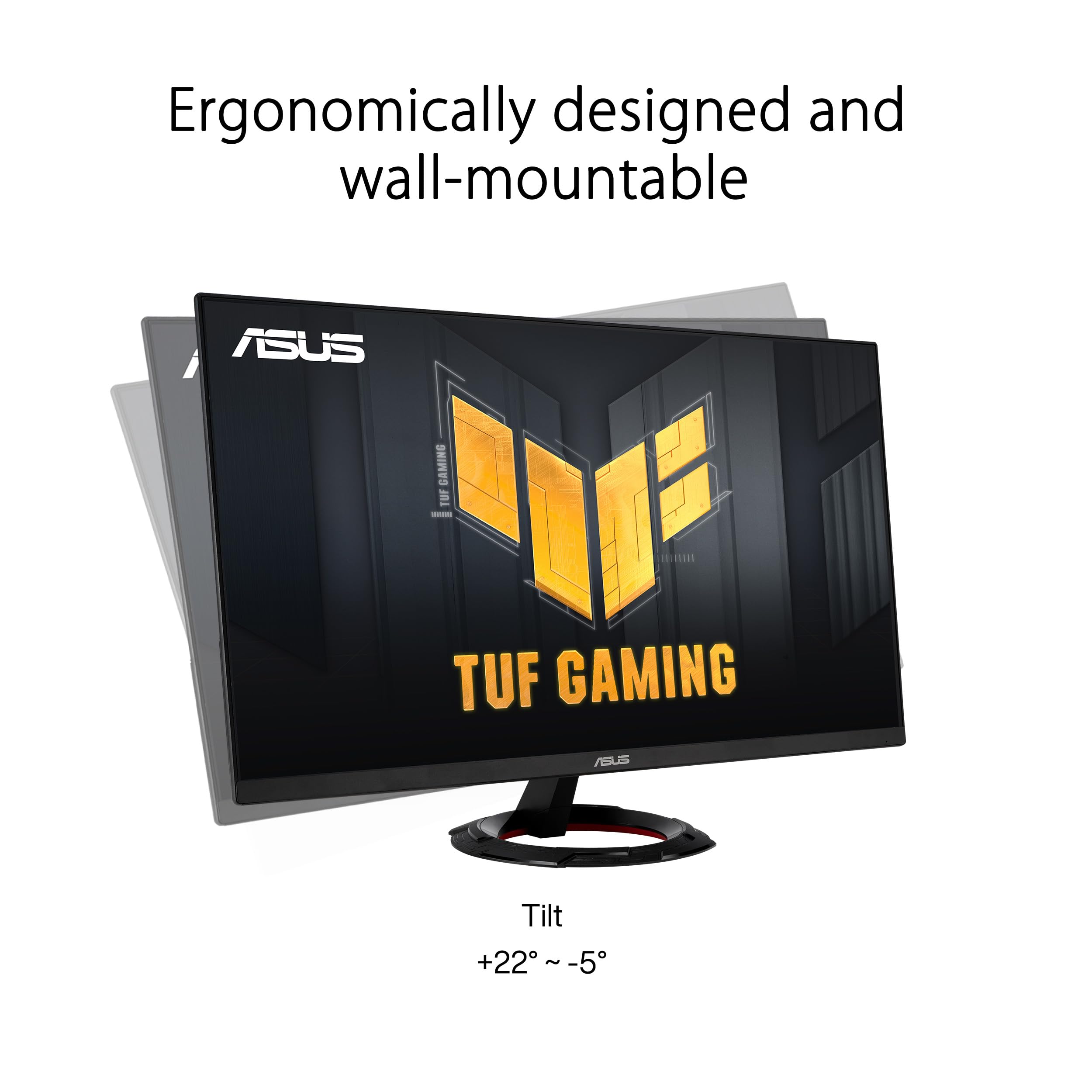 ASUS Moniteur de Gaming TUF Gaming VG279Q3R – 27 Pouces, Full HD (1920x1080), 180 Hz, Fast IPS, Extreme Low Motion Blur, 1ms (GTG), FreeSync, Variable Overdrive, 100 purcent Srgb