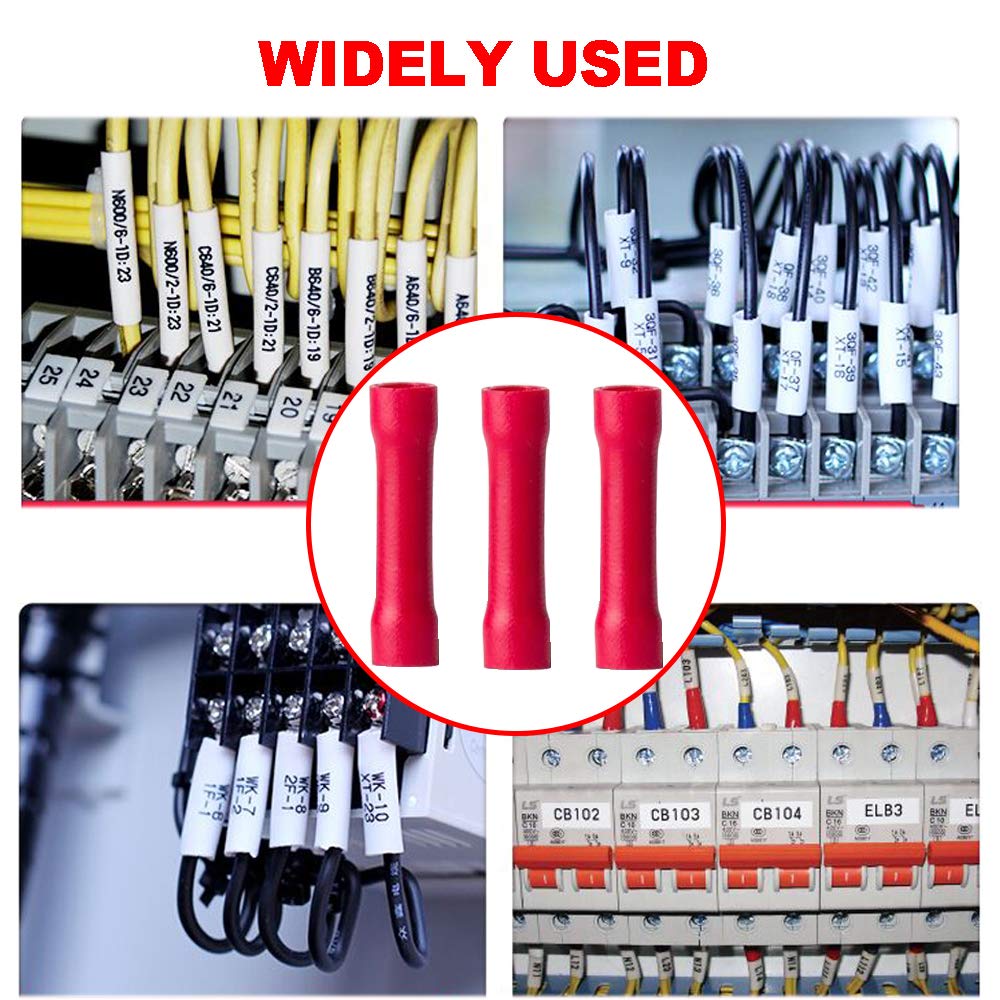 Kit 150 Connettori A Crimpare Isolati - Teste Dritte Rosse, Blu E Gialle Per Cablaggi Elettrici - Foto 10