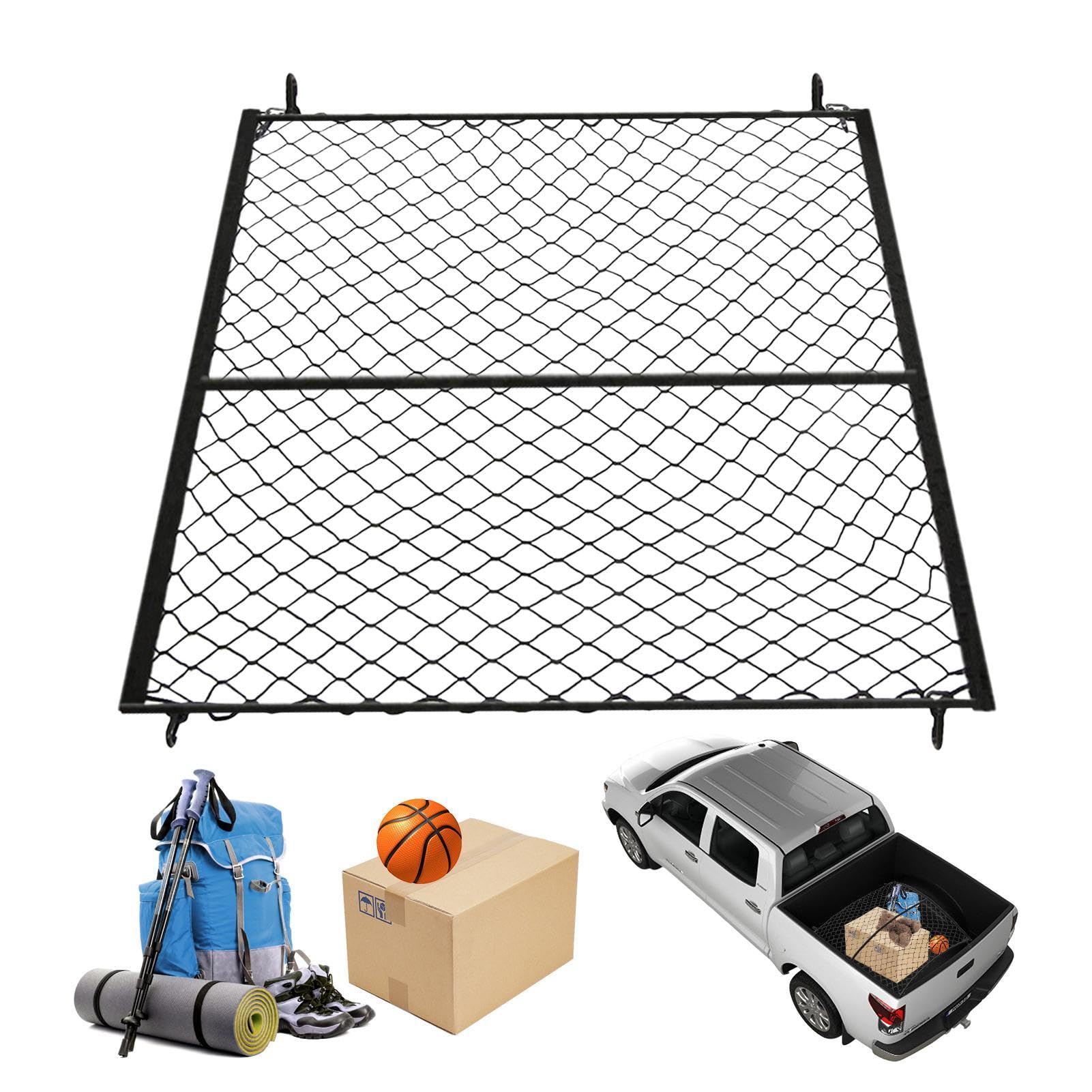1/2 pz Rete elastica per bagagliaio, rete portaoggetti per auto, borsa a rete antiscivolo | Semplice organizer a rete per camion e camion, borsa elastica a zig-zag per bagagliaio, per pickup, SUV, | borsa a rete antiscivolo | Semplice organizer a rete per