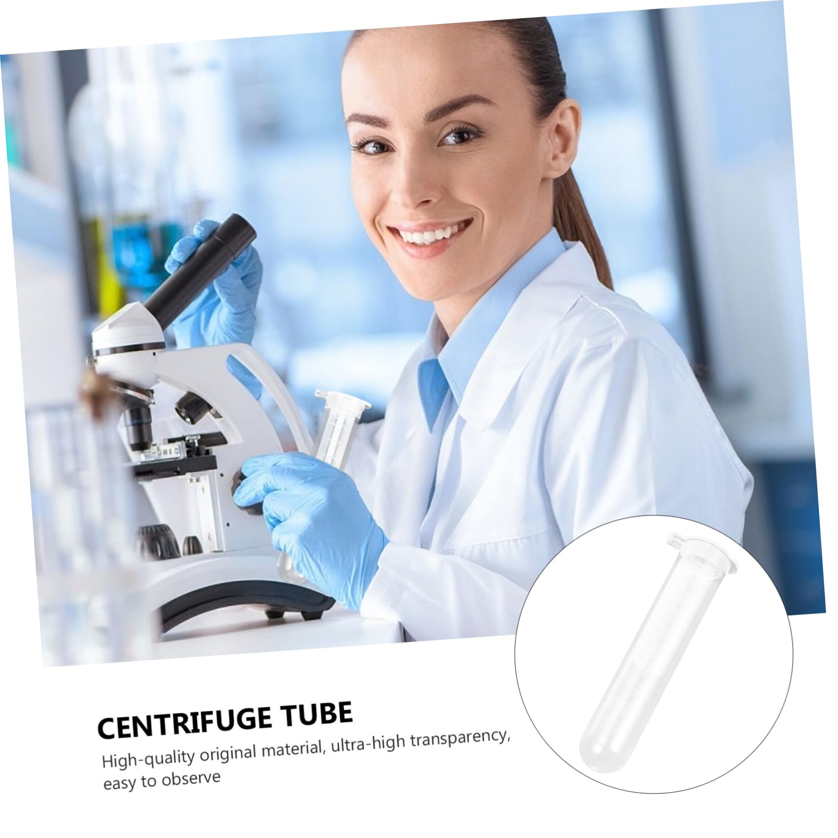 iplusmile Provette per Centrifuga in Plastica da 10 Ml Scala Graduata, 200 Pezzi, per Esperimenti di Misura e Uso Artigianale in Laboratorio