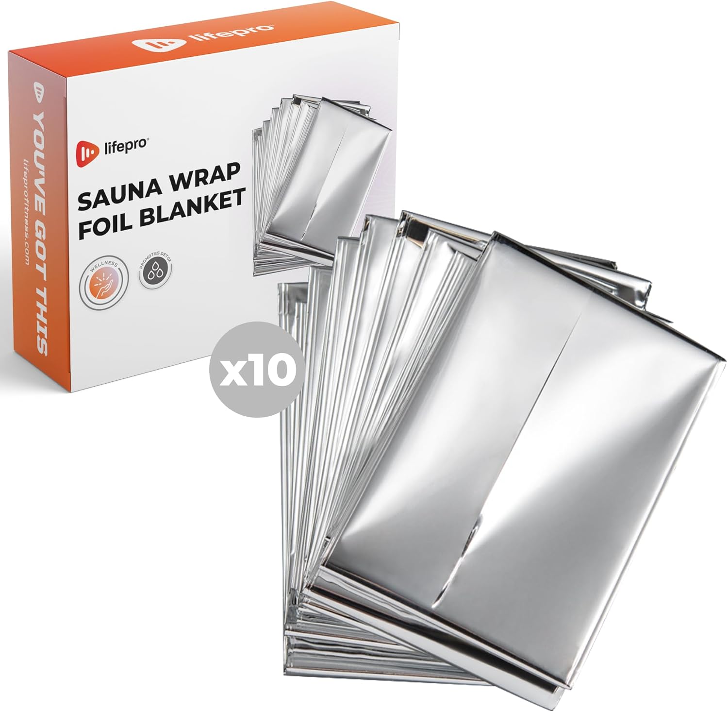 LifePro Sauna Wrap Foil Blanket Disposable NonToxic