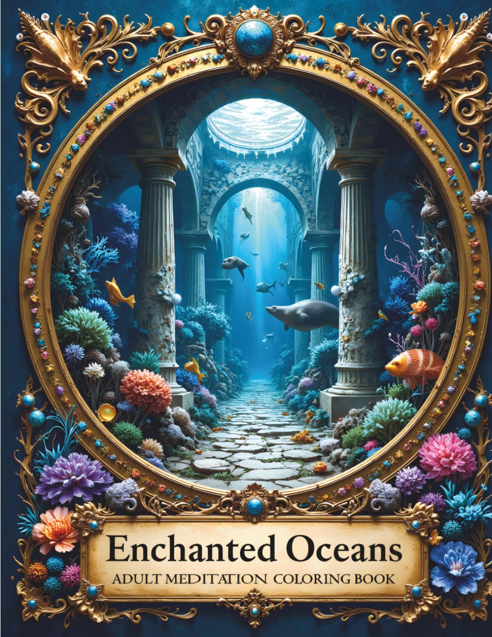 Enchanted Oceans: Adult Meditation Coloring Book