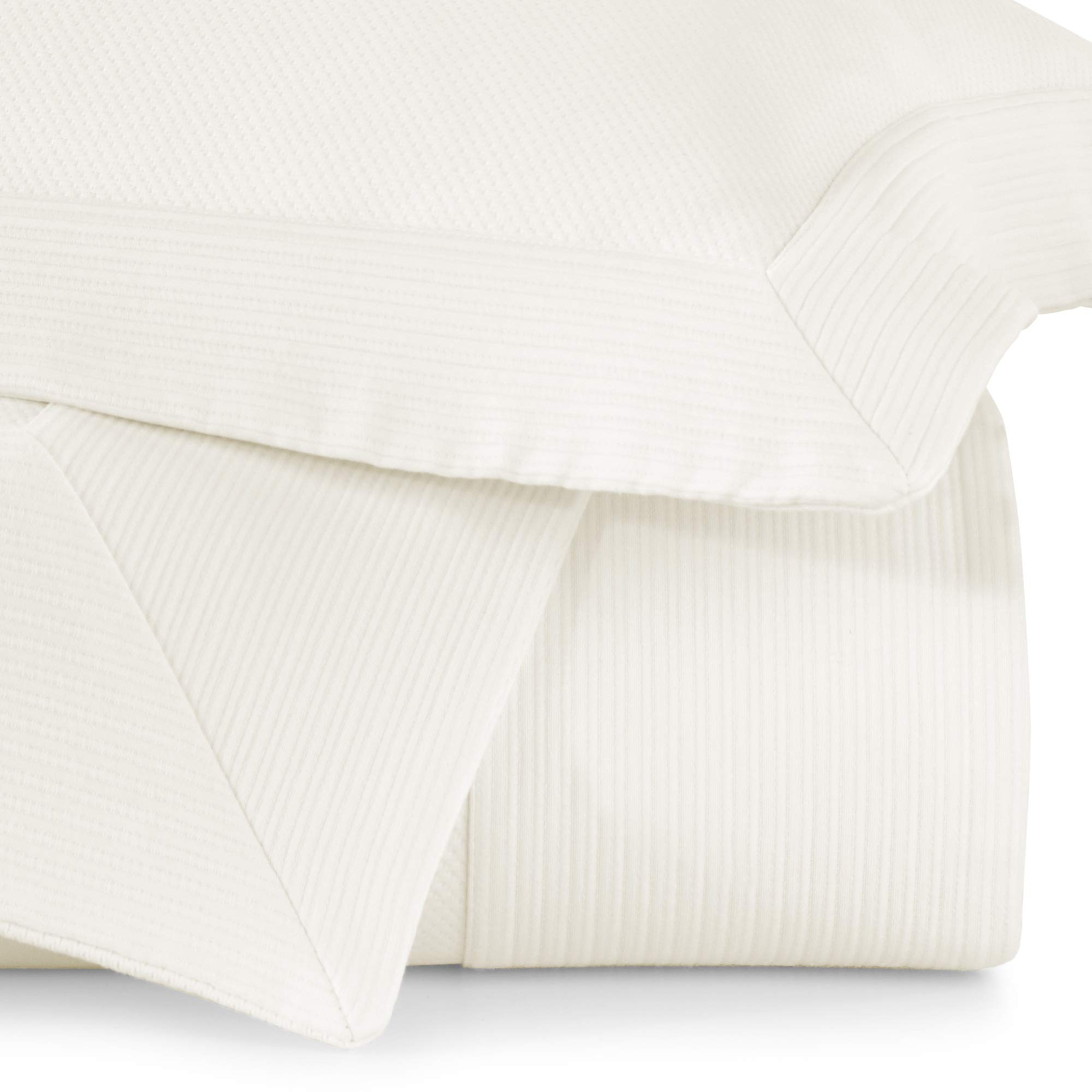 Peacock Alley Angelina Matelassé Coverlets - Chic Modern Simplicity in 100% Extra Long Staple Cotton for Bedroom - California King (Pearl)