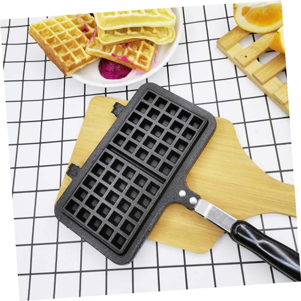 Stampo per Waffle Creativo Antiaderente e Forno e Compatto per Dolci Fatti in Casa e Regali per Amanti della