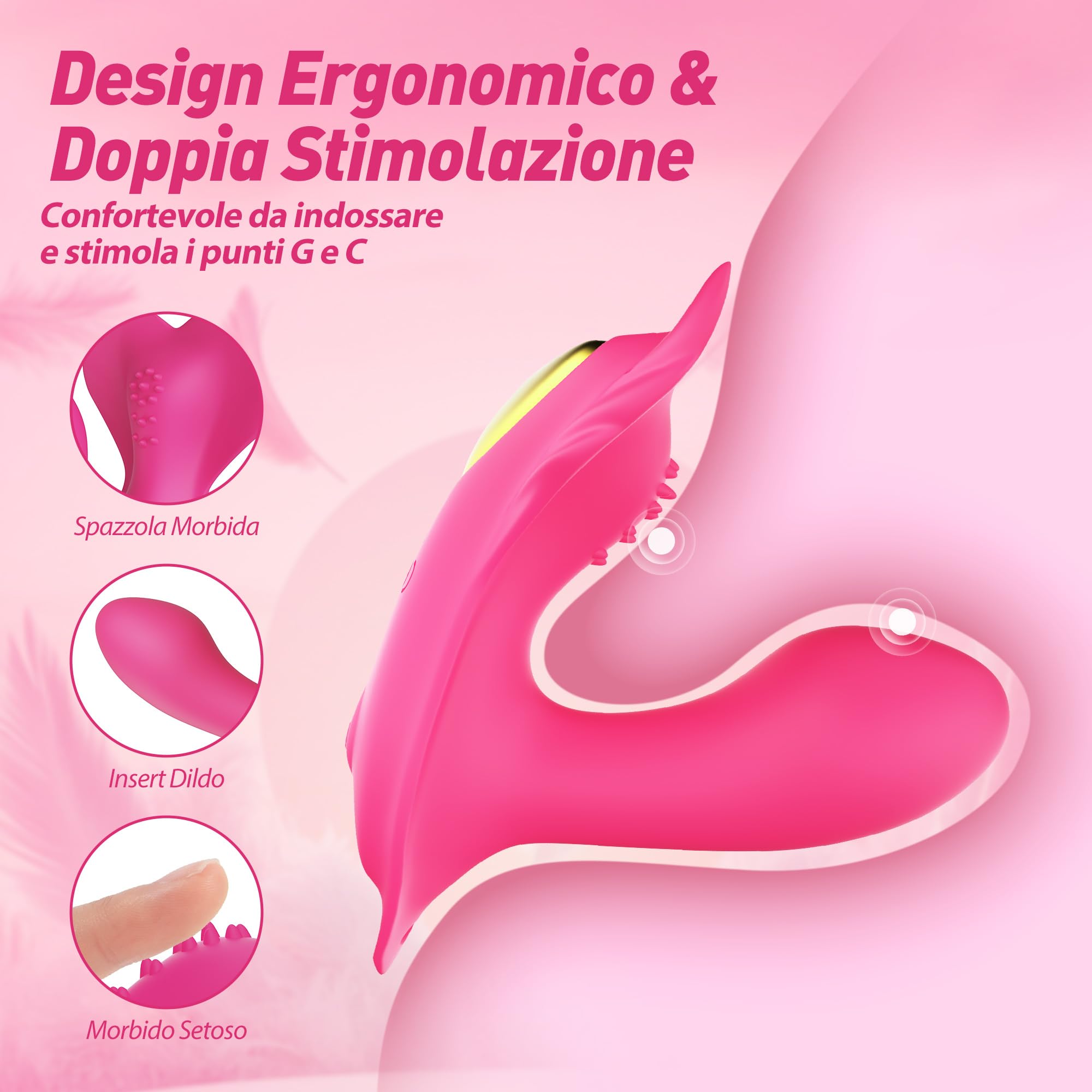 2025 Vibratore Indossabile Elastico Controllo APP & 9 Vibrazioni Vibratoreper Donna Professionale, Sexytoysys Donna Sex Toy Vibratore con Telecomando, Sex Toys Vibratoriper Donne für Sexytoysys Coppia