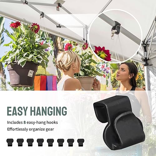 Miniatura 7 de CROWN SHADES Tienda de campaña desplegable de 10 x 10 pulgadas, instalación comercial instantánea para 1 persona, bloqueo central patentado con tela