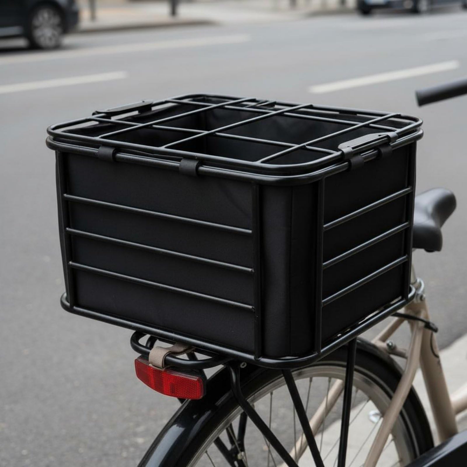 Trasportino Cane Bici Rimovibile Cestino Bici Cane Staccabile Attrezzatura Ciclistica per Ciclismo